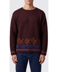 Bode - Fish School All-Over Graphic Print Cotton Sweater - Lyst