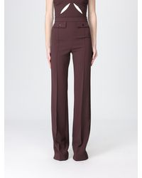 Elisabetta Franchi - Classic Crepe Trousers - Lyst