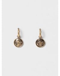 Versace - Medusa Hängeohrringe Mit Hakenverschluss Aus Goldfarbenem Metall - Lyst