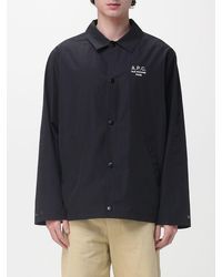 A.P.C. - Sobrecamisa De Mezcla De Algodón - Lyst