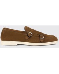Doucal's - Suede Monk Strap - Lyst