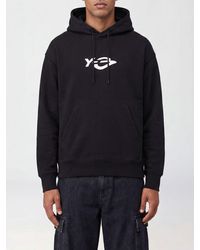 Y-3 - Cotton Hoodie With Drawstring And Kangaroo Pocket - Lyst