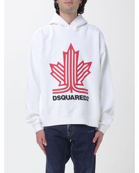 DSquared² - Relaxed-Fit Cotton Hoodie With Contrast Logo - Lyst