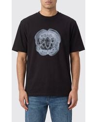 Daily Paper - Cotton Crewneck T-Shirt With Graphic Print On The Back - Lyst