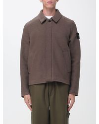 Stone Island - Single-Breasted Short Coat - Lyst