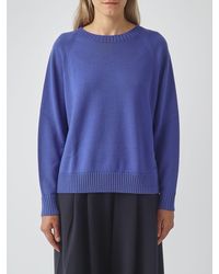 Max Mara - Pure Virgin Wool Crewneck Sweater With A Relaxed Fit - Lyst