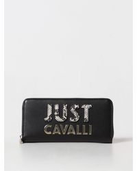 Just Cavalli - Portafoglio in pelle sintetica con logo - Lyst