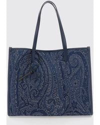 Etro - Large Love Trotter Paisley Jacquard Cotton Tote Bag - Lyst
