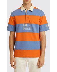 La Martina - Striped Cotton Polo With Logo - Lyst