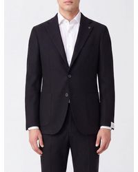 Tagliatore - Single-Breasted Wool And Cashmere Blazer With Peak Lapels - Lyst