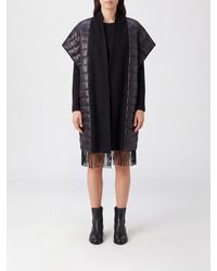 Herno - Long Quilted Wool And Cashmere Blend Gilet With Shawl Collar - Lyst