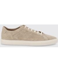 Common Projects - Achilles Taupe Suede Low-Top Sneakers - Lyst