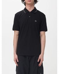 C.P. Company - Cotton Polo Shirt With Mini Logo - Lyst