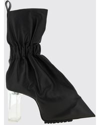 Rick Owens - Calfskin Leather Knee-High Boots With Square High Heel - Lyst