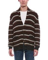 Faherty - Striped Wool-Blend Cardigan - Lyst