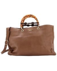 Gucci - Leather Bamboo Shopper Tote Large (Authentic Pre-Loved) - Lyst