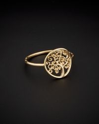 Italian Gold - 14k Tree Of Life Ring - Lyst