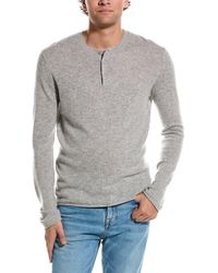 Amicale Cashmere - Henley Cashmere Sweater - Lyst