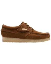 Clarks - Wallabee Boat Suede Moccasin - Lyst