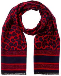 Saachi - Reversible Leopard Pattern Scarf - Lyst