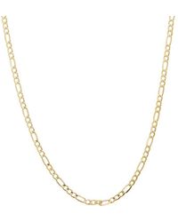 Italian Gold - 10K 3.4Mm Semi-Solid Figaro Necklace - Lyst
