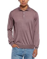Brunello Cucinelli - Cashmere & Silk-Blend Knit Polo Shirt - Lyst