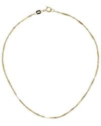 Italian Gold - 10K Twisted Mirror Station Anklet - Lyst