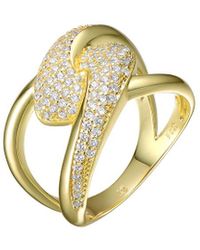 Genevive Jewelry - 14k Plated Cz Ring - Lyst