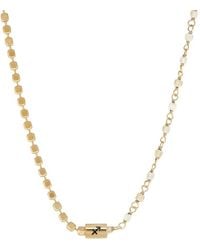 Karma and Luck - Plated Citrine Beaded Necklace - Lyst