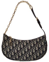 Dior - Oblique Canvas Shoulder Bag - Lyst