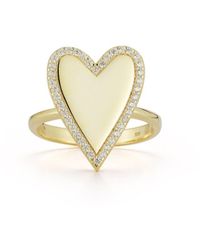 Glaze Jewelry - 14k Over Silver Heart Ring - Lyst