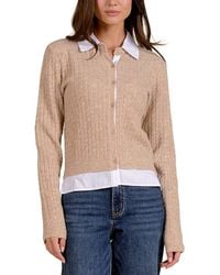 Elan - Wool-Blend Cardigan - Lyst