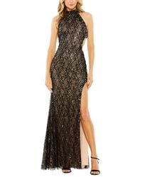 Mac Duggal - Side Cut Out High Neck Sequin Gown - Lyst