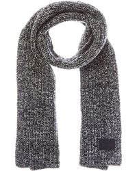 Vince - Shaker Stitch Marl Wool & Cashmere-Blend Scarf - Lyst