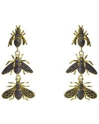 Ebru Jewelry - Protection & Luck Plated Cz Dangle Earrings - Lyst