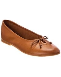 Frye - Emma Leather Ballet Flat - Lyst