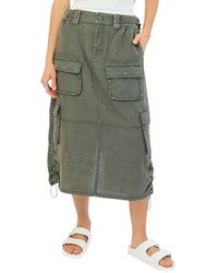 Marrakech - Lilo Linen Midi Skirt - Lyst