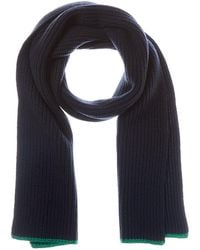 Vince - Shaker Stitch Tipped Wool & Cashmere-Blend Scarf - Lyst