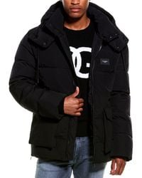 Dolce & Gabbana Quilted Down Coat - Black