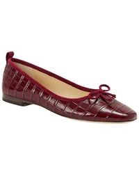 J.McLaughlin - Anastasia Lizard-Embossed Leather Ballet Flat - Lyst
