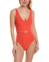 Solid & Striped - The Michelle Belted One-piece - Lyst