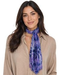 Blue Pacific - Roses Neckerchief - Lyst