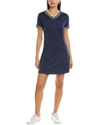 Callaway Apparel - V-neck Colorblocked Mini Dress - Lyst