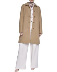 Halston - Car Coat - Lyst