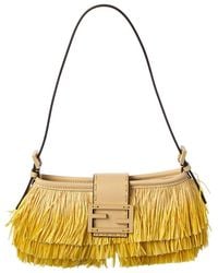 Fendi - Baby Raffia Shoulder Bag - Lyst