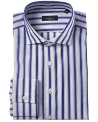 Richard James - Regular Collar Bold Stripe Poplin Dress Shirt - Lyst