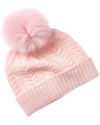 Sofiacashmere - Sofiacashmere Chunky Cable Cashmere Hat - Lyst