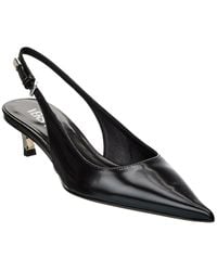 Versace - Pin-Point Leather Pump - Lyst