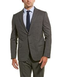 Z Zegna Z Zenga 2pc Wool Suit With Flat Pant - Gray