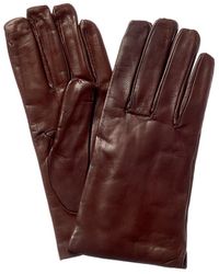 Portolano Wool-lined Nappa Leather Gloves - Red